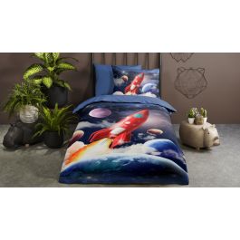 Dekbedovertrek Kids Pure Rocket - Blue