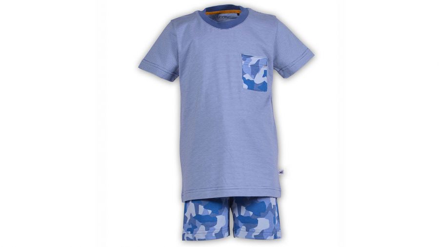 Jongens-Heren Pyjama, Blauw Gestreept