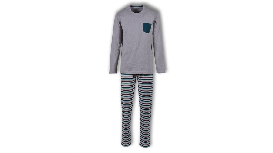 Woody Dames Pyjama Grijs Melange