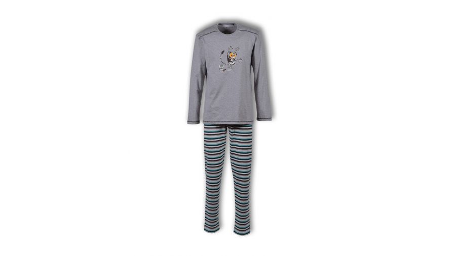 Woody Jongens Pyjama Frost Grey melange