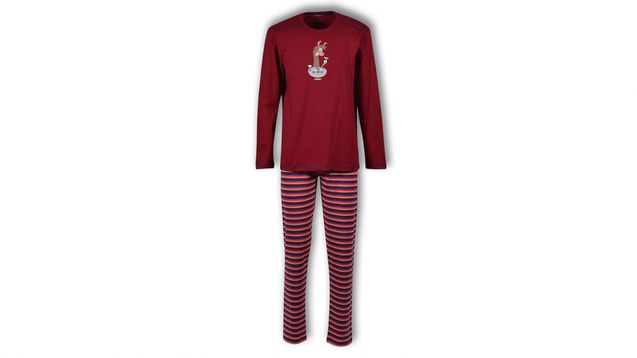 Woody Jongens Pyjama Donkerrood