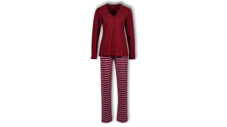 Woody Dames Pyjama Donkerrood