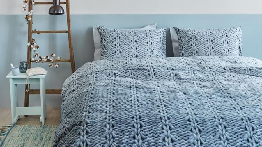 Ariadne at Home Handcraft Dekbedovertrek - Blauw