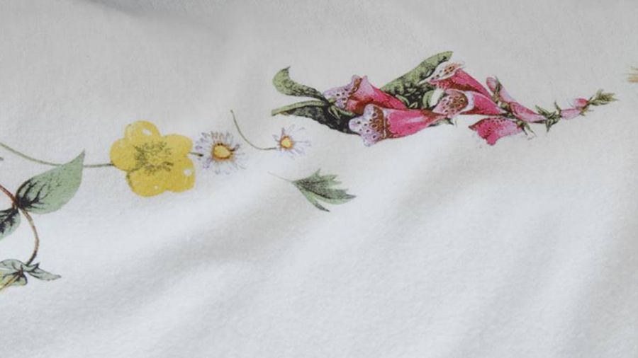 Marjolein Bastin Flowery Dekbedovertrek - Wit - Detail