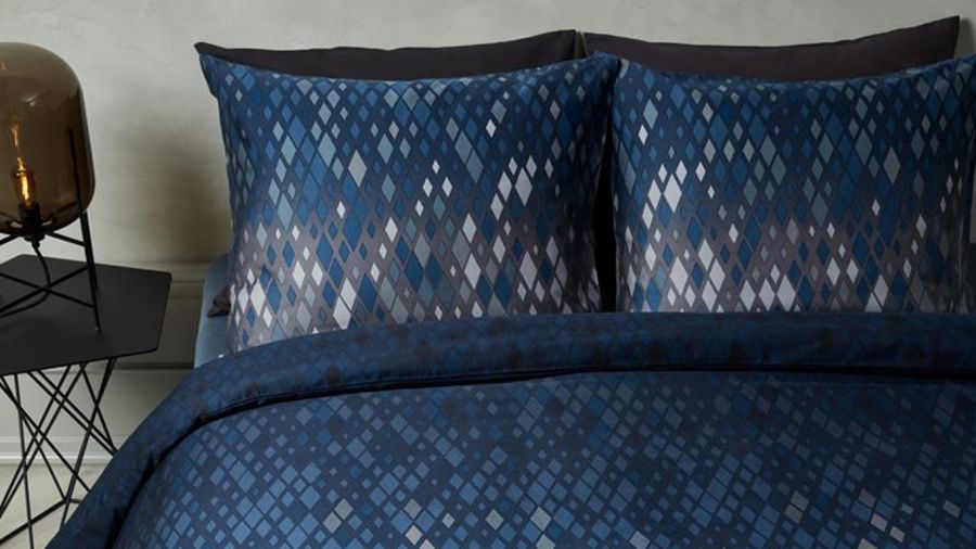 Kardol Little Lozenge Dekbedovertrek - Blauw
