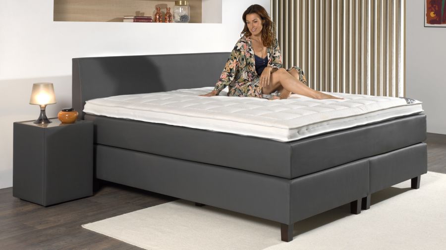 Boxspring Set SwissSleep Exclusive Value Met Meebeklede Matras En Topper