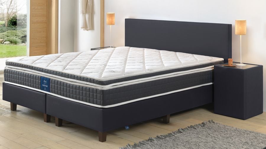 Sleepy Scandinavian Hotelbox Set Lederlook Blauw naakt
