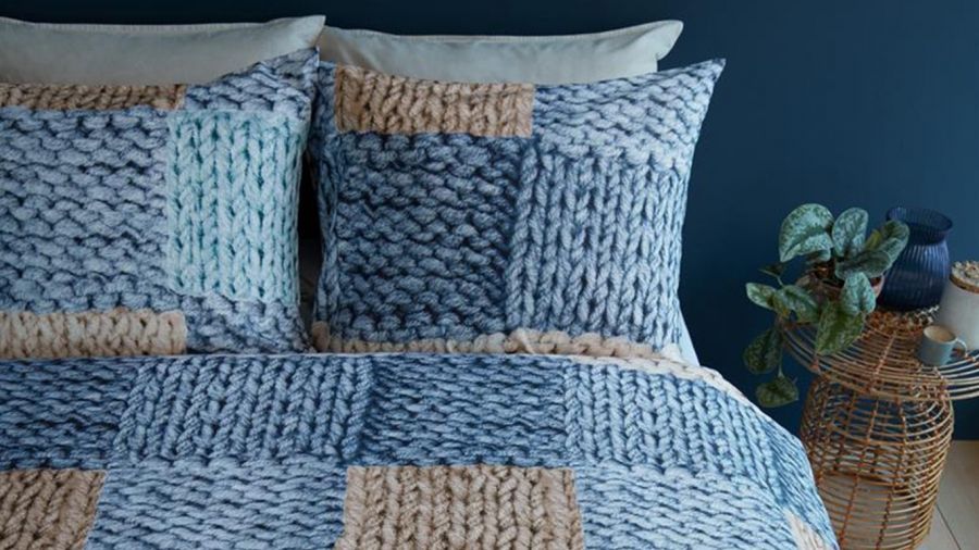 Ariadne At Home Wool Shades Dekbedovertrek - Blauw - Web