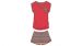 Dames Pyjama, Grenadine Rood, Nijlpaard