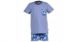 Jongens-Heren Pyjama, Blauw Gestreept