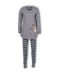 Woody Dames Pyjama Grijs Melange