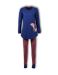 Woody Dames Pyjama Blauw