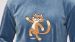 Pyjama Heren Woody Kat Gestr Broek - Blauwgrijs