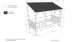 Huisbed Vipack Housebed met gekleurd dak