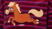 Pyjama Meisjes Woody Strepen Pony Velours - Donkerrood