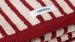 Handdoek Woody Strepen - Donkerrood
