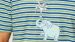 Pyjama Heren Woody Str T-shirt Olifant - Groen blauw