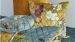 Sierkussen Beddinghouse x Van Gogh Museum Carré Fleuri - Goud