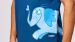 Pyjama Heren Woody Str Shortje Olifant - Donkerblauw
