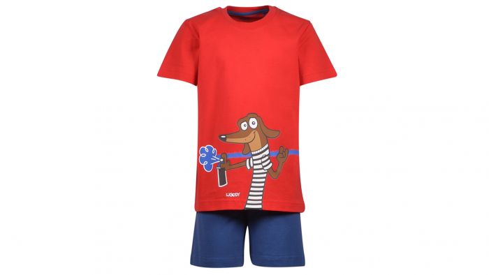 Woody Jongens Pyjama felrood