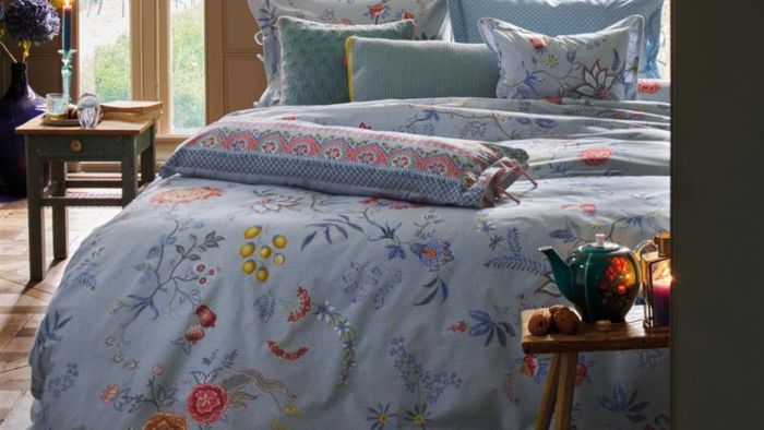 Voeding Onbemand Achternaam Sleepworld - Pip Studio Flower Festival Dekbedovertrek - Blauw