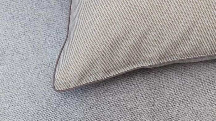 Rivièra Maison Gingham Dekbedovertrek - Zand - Detail
