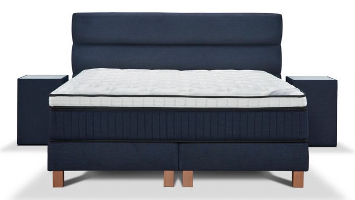 Boxspring Set Serta Ligne Vlak Blauw