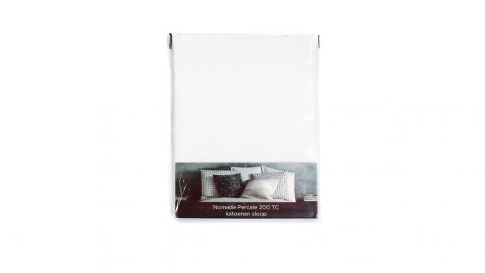 kussensloop percale wit