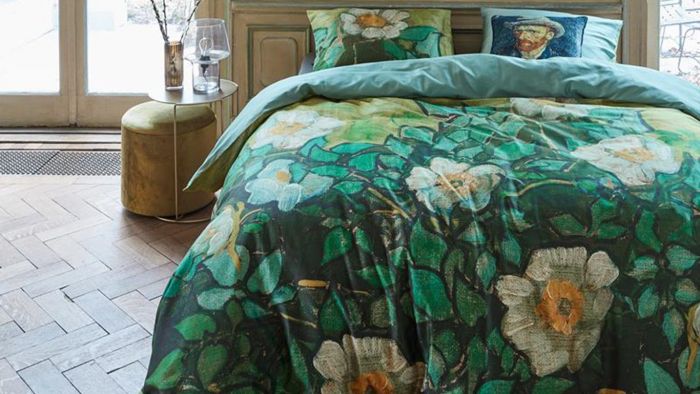 Beddinghouse x Van Gogh Museum Wild Roses Dekbedovertrek - Groen - Sfeer