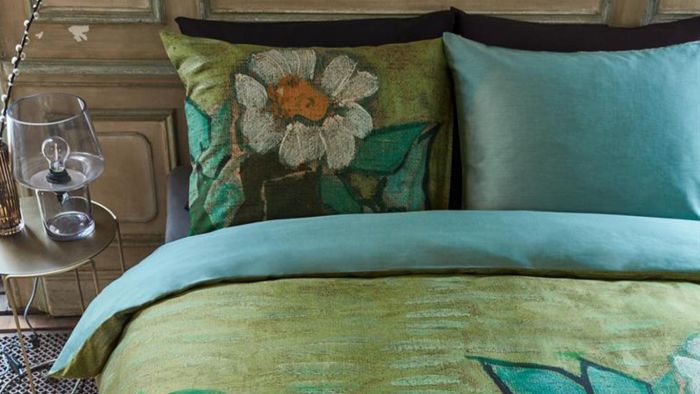 Beddinghouse x Van Gogh Museum Wild Roses Dekbedovertrek - Groen - Web