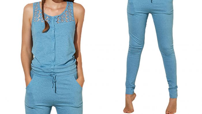 Eskimo Jumpsuit Livia blauw detail