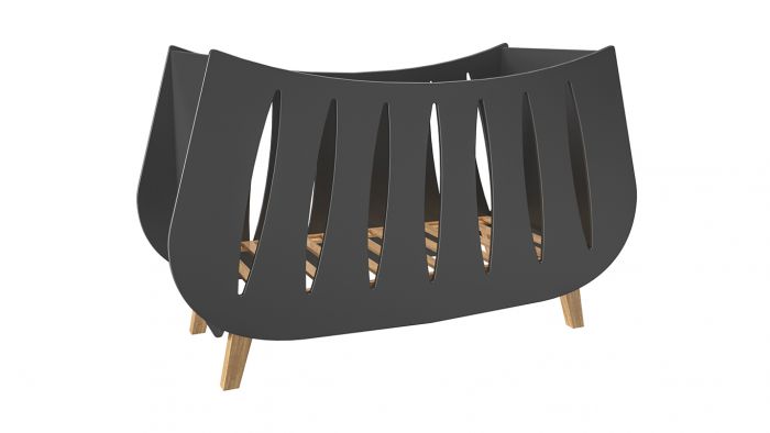 Babybed Anaïs Antraciet Zonder Matras