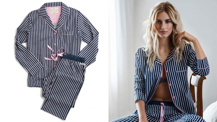 Pyjama blauw - roze rayville