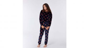Woody Meisjes Sweater en Broek Donderblauw