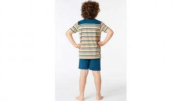 Woody jongens en heren pyjama Multicolor Gestreept