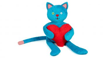 Billi de bednetpoes is een zalig zachte knuffel, een leuk vriendje en een warmtekussentje.