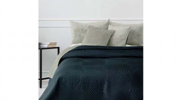 Bedsprei dubbelzijdig Pascali Cream-Navy 220 x 240