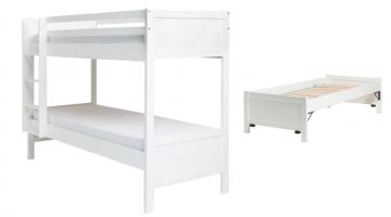 Stapelbed Duet Ladder Links met Onderschuifbed