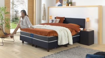 Sleepy Scandinavian Hotelbox Set Lederlook Blauw