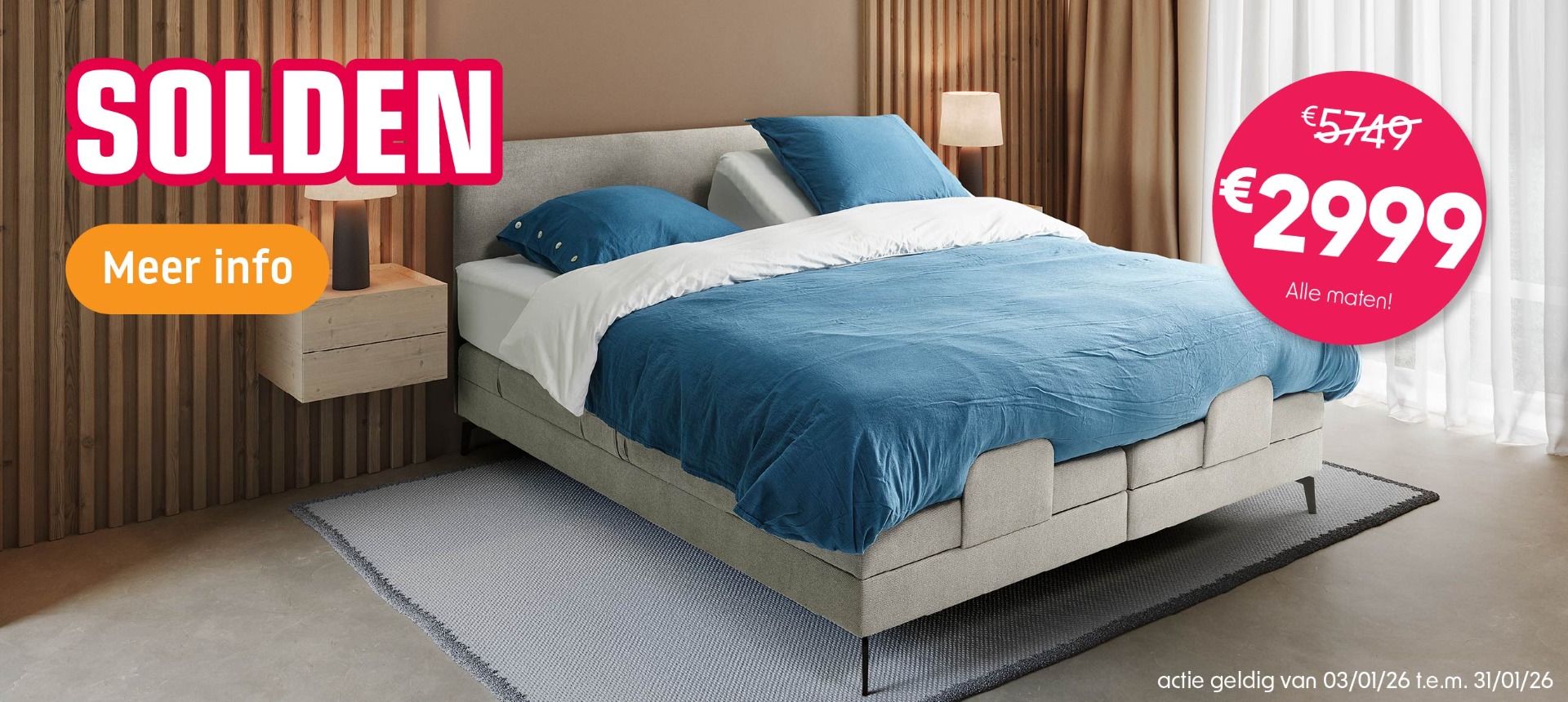 Boxspringset Sleepy Shape Pillow Elektro - Matras Sleepy Priority HR