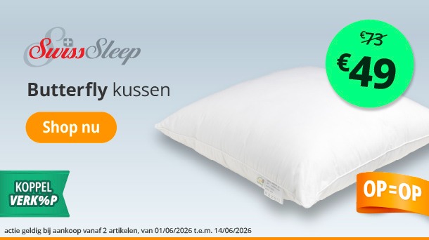 Kussen SwissSleep Butterfly OP=OP!