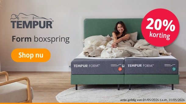 Boxspringset Tempur® Form Horizontal Vlak - Tempur Form Plus