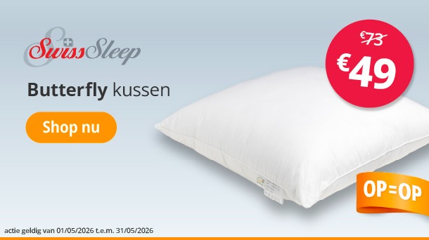 Kussen SwissSleep Butterfly OP=OP!