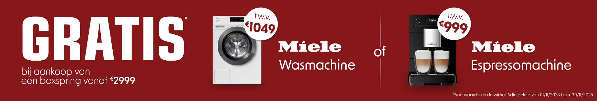 Miele producten actie november 2025