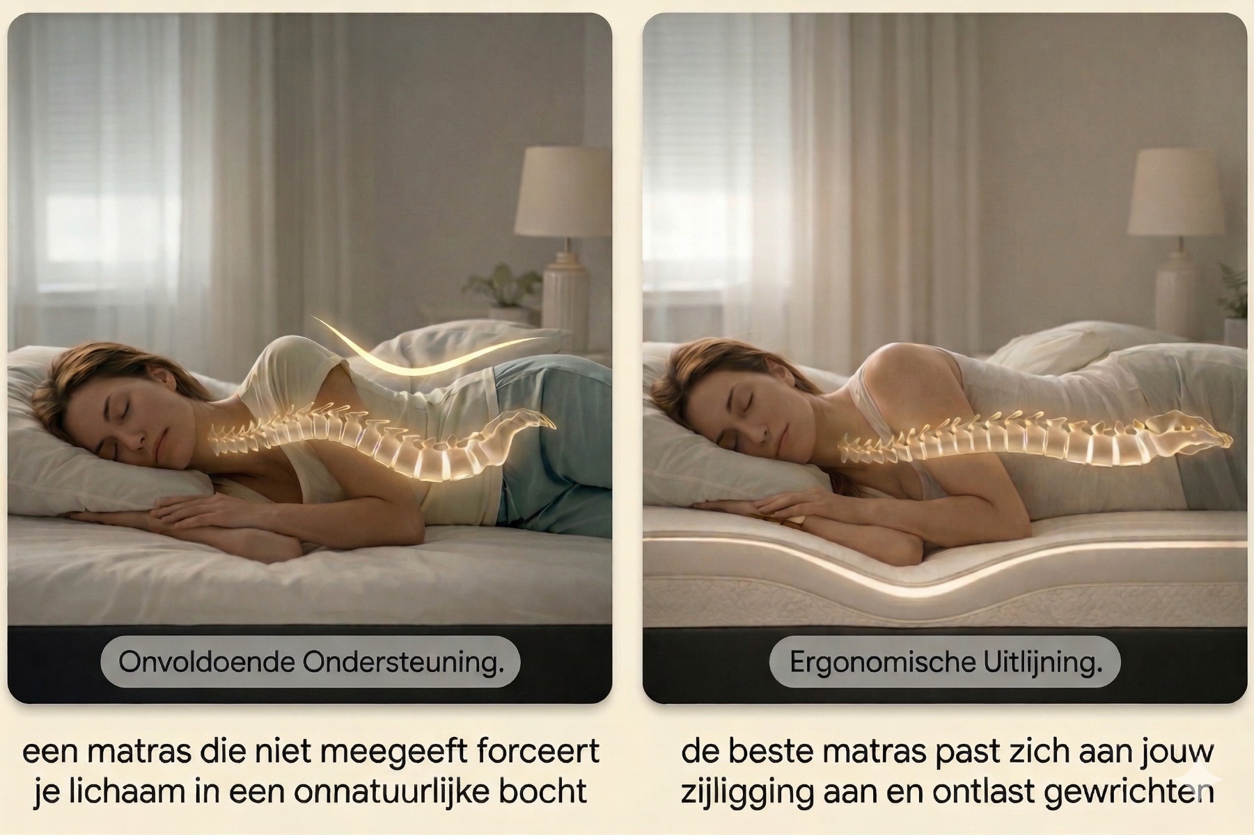 Ergonomische matras voor een gezonde rug