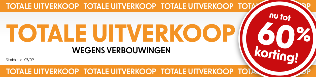 Totale Uitverkoop Banner